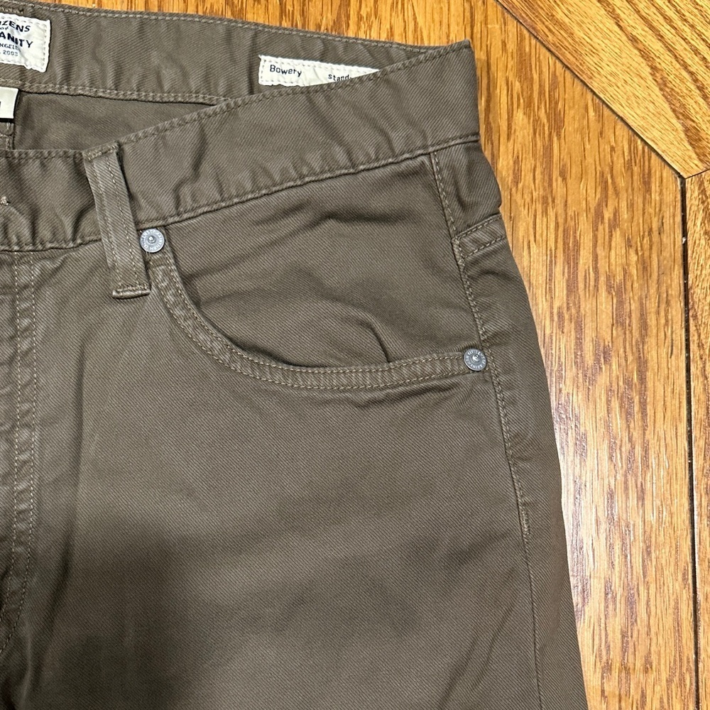 *CITIZENS OF HUMANITY* Olive Bowery Standard Slim Jeans Size 31 - Picture 6 of 10